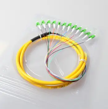 12 Strand 9/125 Fiber Optic Pigtail 1.5m LC/APC Single Mode,12 fiber pigtail 5pcs/lot
12 Strand 9/125 Fiber Optic Pigtail 1.5m LC/APC Single Mode,12 fiber pigtail 5pcs/lot