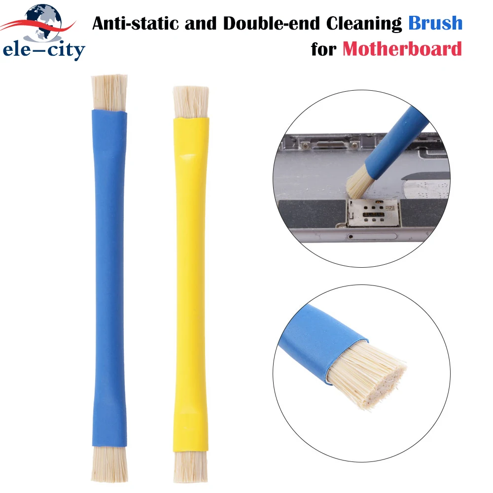 New 2Pcs Anti-static Double-end Cleaning Scrub Repair Tools Dust Cleaner for Motherboard Circuit Board Anti Static Soft Brus h
New 2Pcs Anti-static Double-end Cleaning Scrub Repair Tools Dust Cleaner for Motherboard Circuit Board Anti Static Soft Brus h