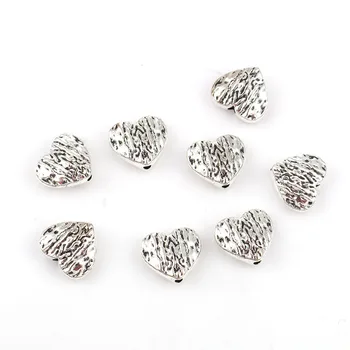 

Doreen Box Zinc Based Alloy Spacer DIY Beads Sweet Heart Silver Color 12mm( 4/8") x 11mm( 3/8"), Hole: Approx 1.5mm, 50 PCs