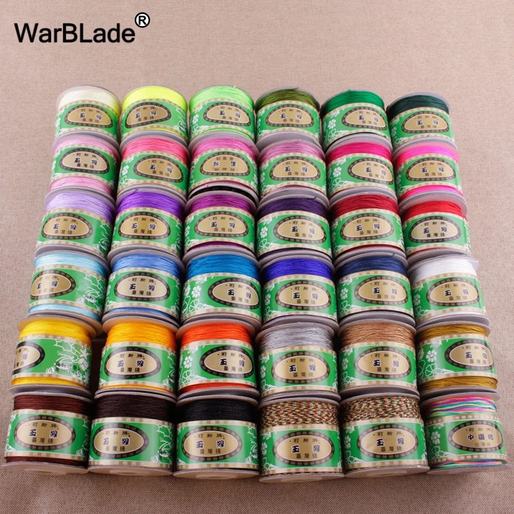 120m 0.8mm Nylon Cord Cotton Cord Thread Chinese Knot Plastic String Rope Bead DIY Shamballa Bracelet Necklace Jewelry Making
120m 0.8mm Nylon Cord Cotton Cord Thread Chinese Knot Plastic String Rope Bead DIY Shamballa Bracelet Necklace Jewelry Making