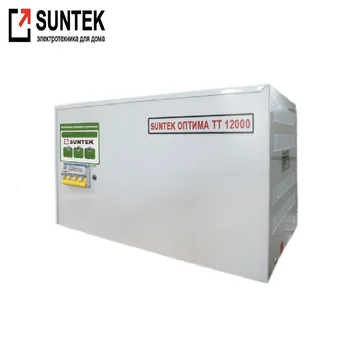 Voltage stabilizer thyristor SUNTEK Optima TT 12000 VA AC Stabilizer Power stab Stabilizer with thyristor amplifier
Voltage stabilizer thyristor SUNTEK Optima TT 12000 VA AC Stabilizer Power stab Stabilizer with thyristor amplifier