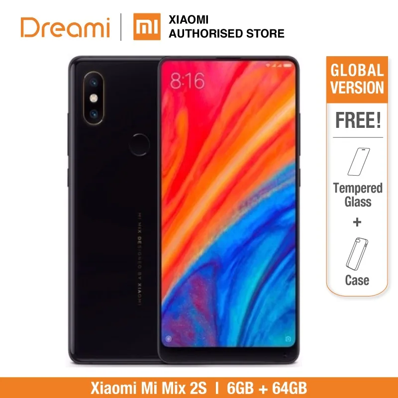 Global Version Xiaomi Mi Mix 2S 64GB ROM 6GB RAM (Brand New and Sealed) mix2s 64gb
Global Version Xiaomi Mi Mix 2S 64GB ROM 6GB RAM (Brand New and Sealed) mix2s 64gb