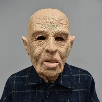 MASCARELLO Realistic Wrinkled Man Mask Human Full Head Latex Mask Party Masquerade Props
MASCARELLO Realistic Wrinkled Man Mask Human Full Head Latex Mask Party Masquerade Props