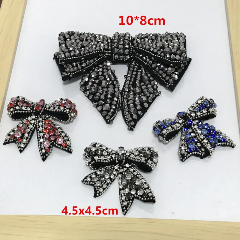 Hand-Beading Fashion 3D bowknot patch shoe flower decoration cloth patch applique stitch bead drill chain hand bow tie DN41
Hand-Beading Fashion 3D bowknot patch shoe flower decoration cloth patch applique stitch bead drill chain hand bow tie DN41