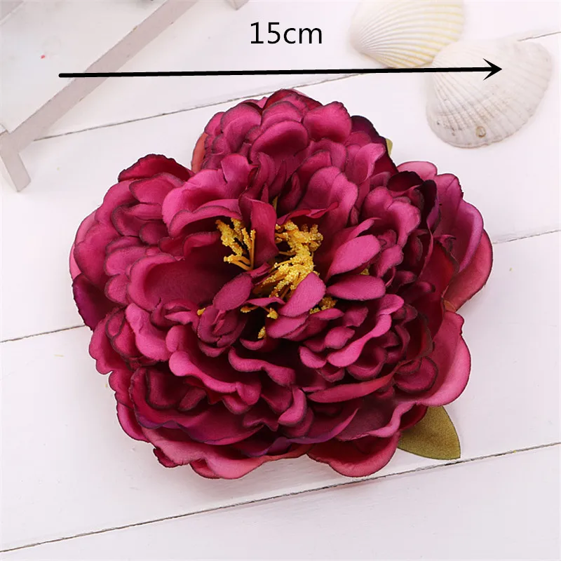 Romantic Peony Big Flowers Girls Hairpin Bobby Hair Clip Accessories Multicolor
