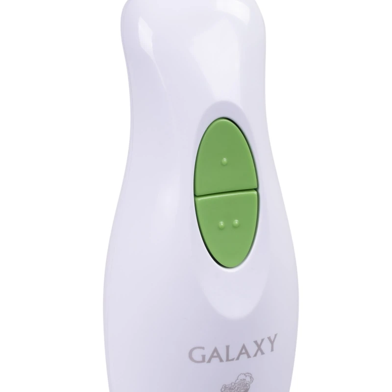 Блендер погружной Galaxy GL 2122 (Мощность 300 Вт, 2 скорости работы, насадка-блендер выполнена из нержавеющей стали ,чаша объемом 500 мл, книга рецептов в комплекте)