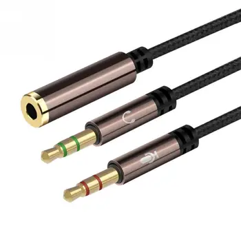 3.5mm Audio Splitter Cable for Computer Jack 3.5mm 1 Male to 2 Female Mic Y Splitter Cable AUX Headset Splitter Adapter
3.5mm Audio Splitter Cable for Computer Jack 3.5mm 1 Male to 2 Female Mic Y Splitter Cable AUX Headset Splitter Adapter
