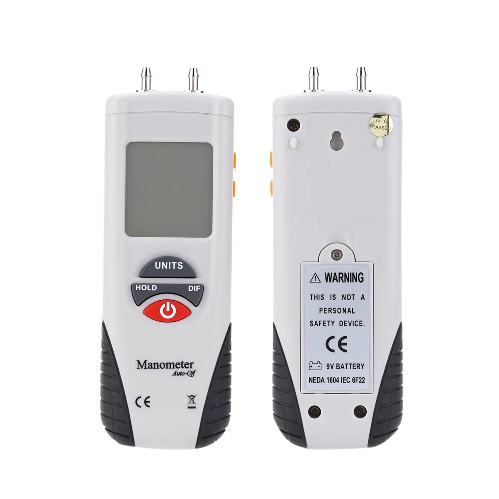 HT-1890 Large LCD Screen Display High performance Digital Manometer Handheld Air Pressure Meter White & Black
HT-1890 Large LCD Screen Display High performance Digital Manometer Handheld Air Pressure Meter White & Black