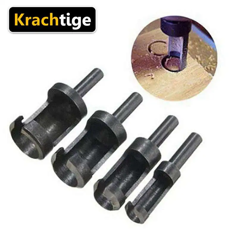 

Krachtige 4Pcs Wood Plug Hole Cutter Bit Set Kit Dowel Maker Plug Cutter Carpenter Wood Drill Bits Set/ 6mm 10mm 13mm 16mm