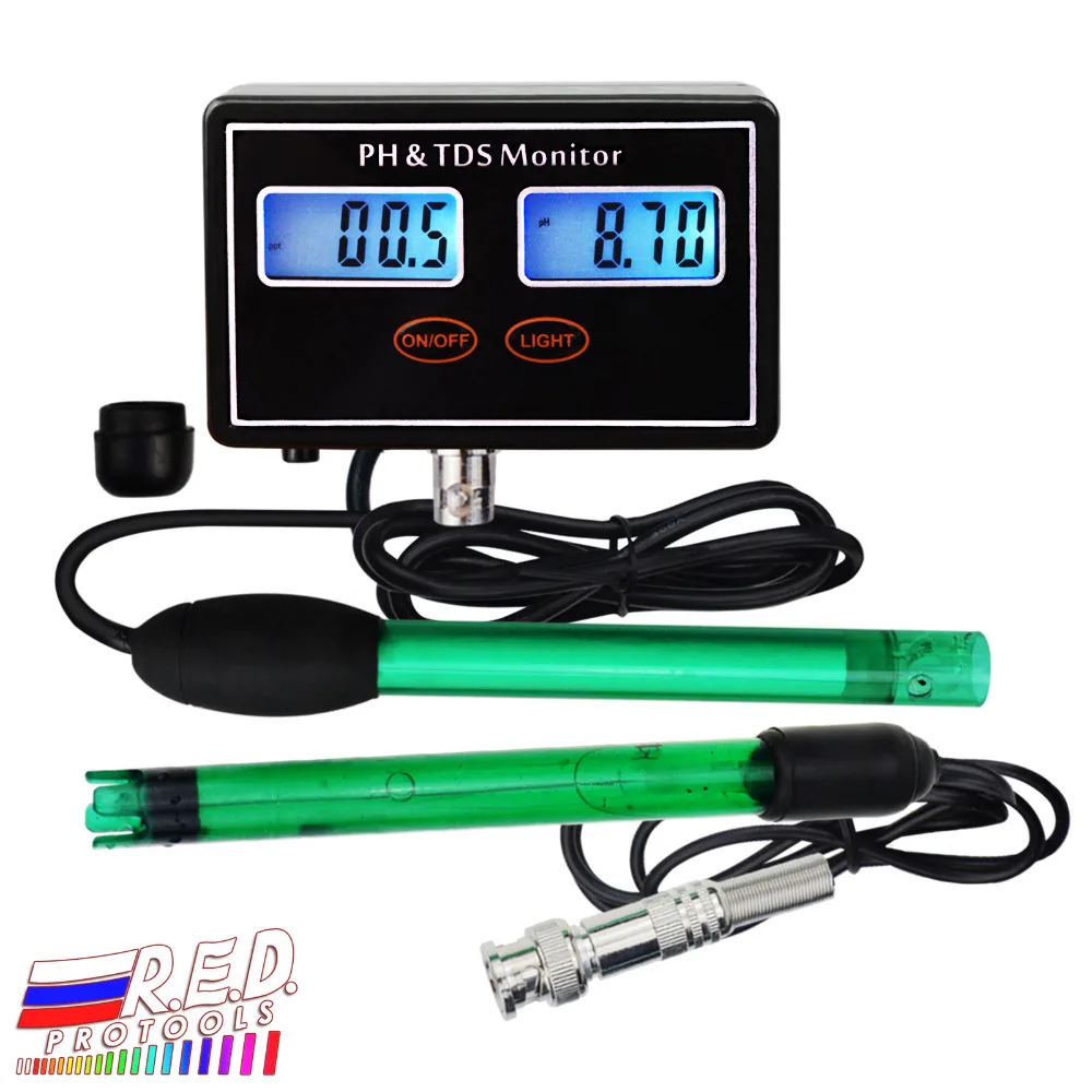 Digital Combo pH & TDS Monitor Meter Tester ATC, 0.00~14.00pH & 0.0~199.9ppt Water Quality Real-time Monitoring Rechargeable
Digital Combo pH & TDS Monitor Meter Tester ATC, 0.00~14.00pH & 0.0~199.9ppt Water Quality Real-time Monitoring Rechargeable