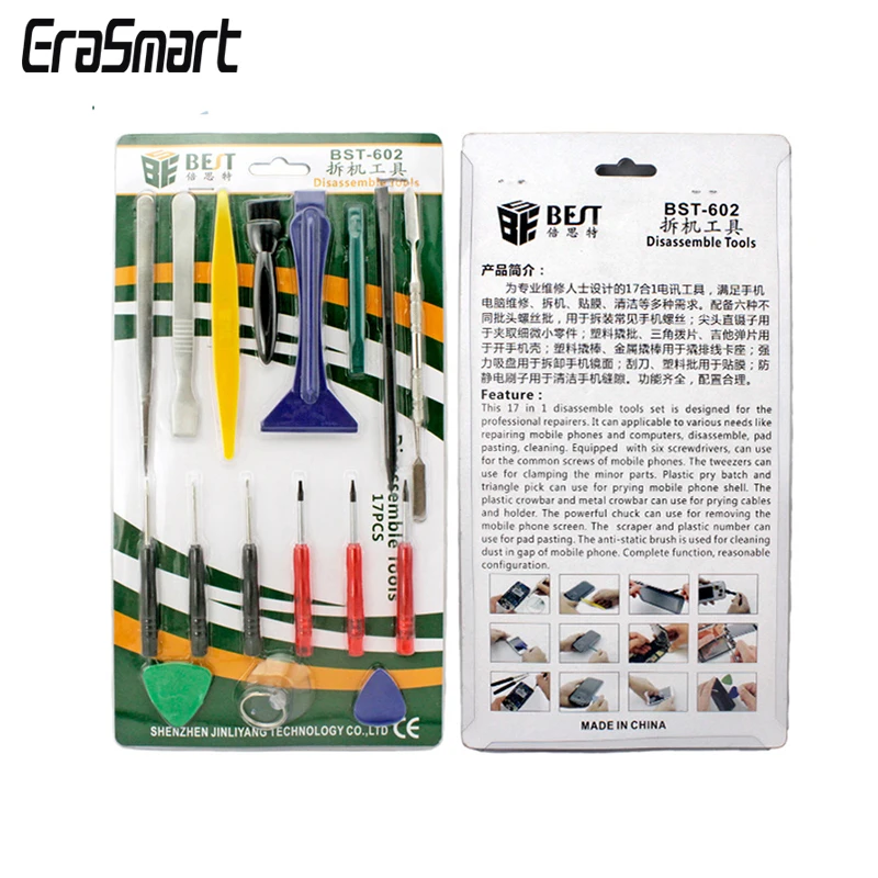BST-602 17 in 1 Professional Opening Repairing Tool Screwdrivers Set Kit For iPhone 4 5 6 6 Plus / Pad Air iPad mini / Macbook
BST-602 17 in 1 Professional Opening Repairing Tool Screwdrivers Set Kit For iPhone 4 5 6 6 Plus / Pad Air iPad mini / Macbook