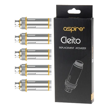 Aspire Cleito 0.2 ohm 55-70W Replacement Coil 5 Pieces for Aspire Cleito EXO Atomizer Tank
Aspire Cleito 0.2 ohm 55-70W Replacement Coil 5 Pieces for Aspire Cleito EXO Atomizer Tank