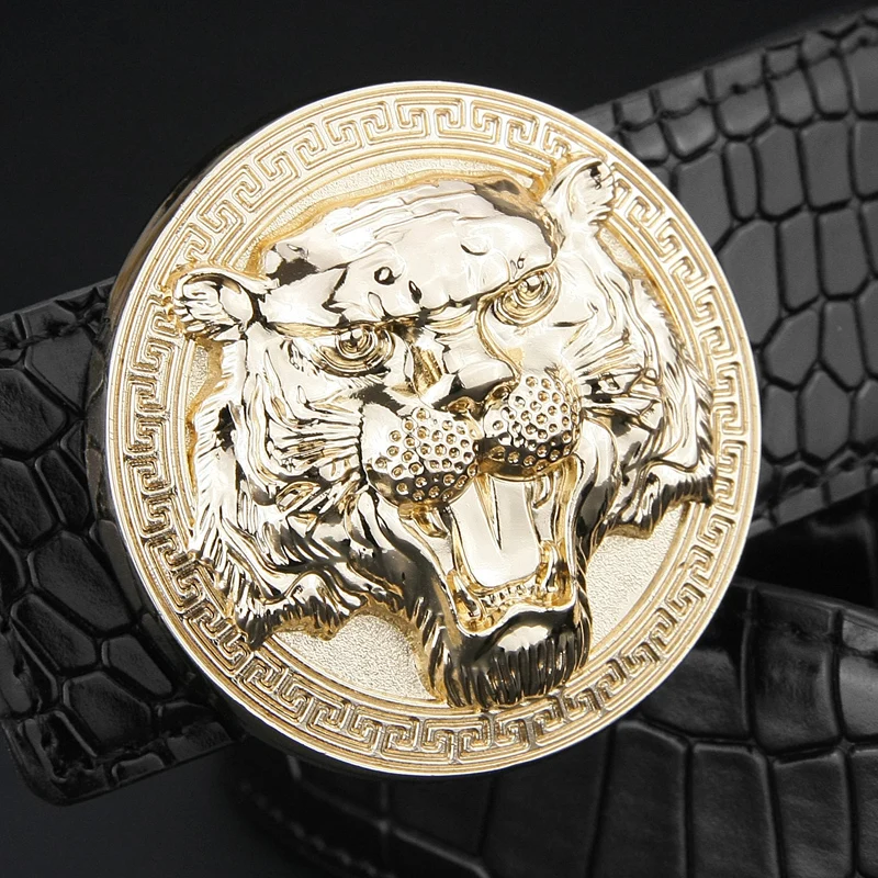 Hot sell Tiger buckle genuine leather belt high quality designer belts for men fashion casual luxury Waist Strap brown wide bel
Hot sell Tiger buckle genuine leather belt high quality designer belts for men fashion casual luxury Waist Strap brown wide bel