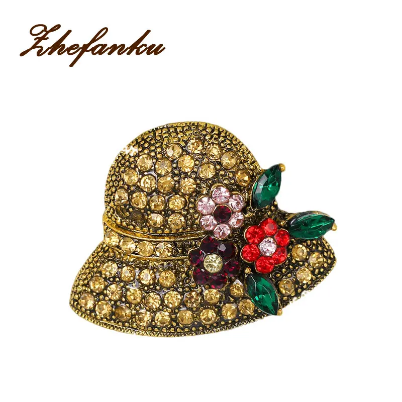 Fashion Hat Shape Rhinestone Brooch Pins Vintage Flower Brooches Fashion Jewelry Scarf Buckle Jewelry Dress Accessories
Fashion Hat Shape Rhinestone Brooch Pins Vintage Flower Brooches Fashion Jewelry Scarf Buckle Jewelry Dress Accessories