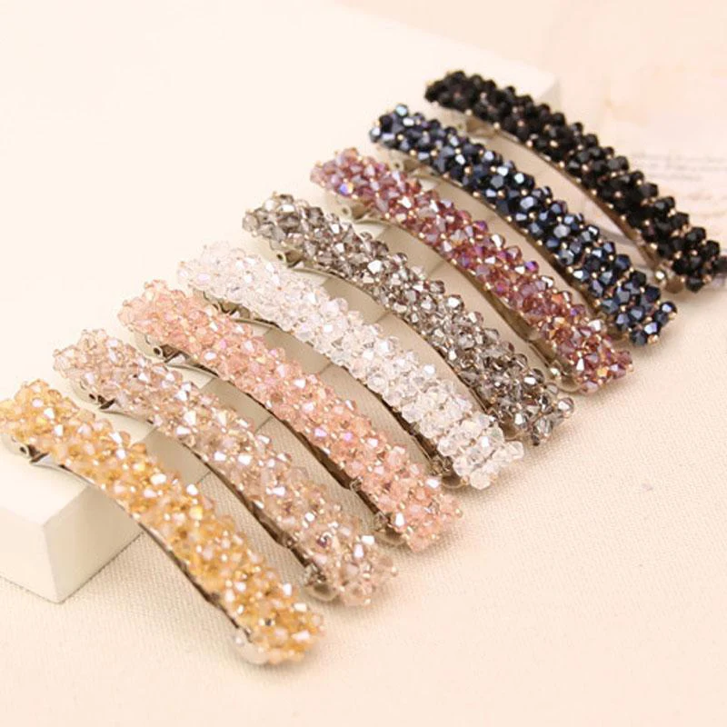 6 Colors Fashion Women Girls Bling Crystal Hairpins Headwear Rhinestone Hair Clips Pins Barrette Styling Tools Accessories
6 Colors Fashion Women Girls Bling Crystal Hairpins Headwear Rhinestone Hair Clips Pins Barrette Styling Tools Accessories