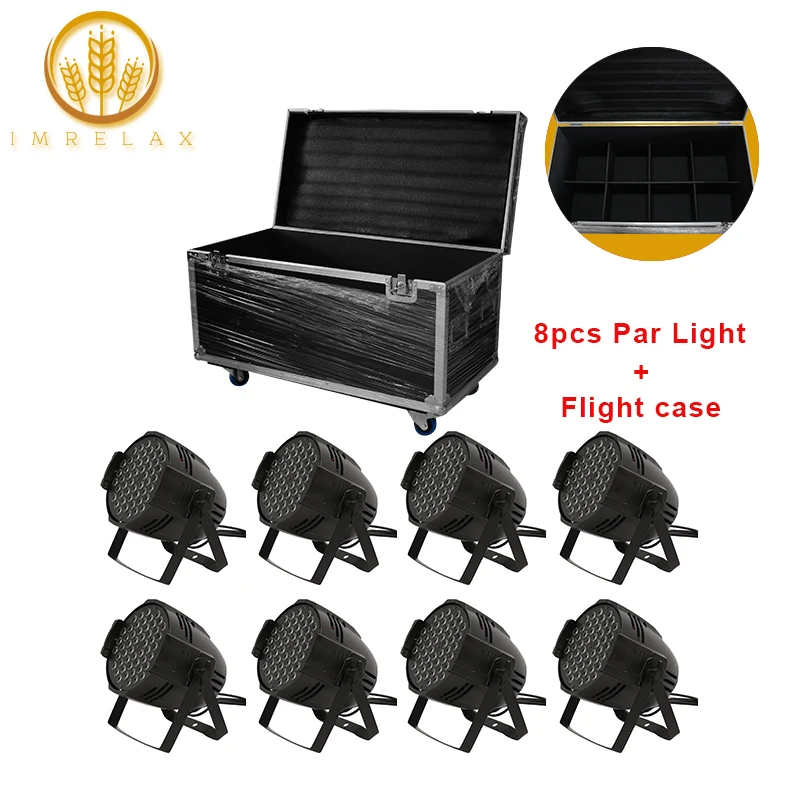 IMRELAX 8pcs Big Power Supply 54x3w RGBW 4in1 LED Par Light With Flight Case Package High Brightness DMX 64 Party Stage Light
IMRELAX 8pcs Big Power Supply 54x3w RGBW 4in1 LED Par Light With Flight Case Package High Brightness DMX 64 Party Stage Light