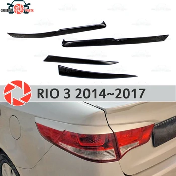 Eyebrows for Kia Rio 3 2014-2017 for rear lights cilia eyelash plastic ABS moldings decoration trim covers car styling
Eyebrows for Kia Rio 3 2014-2017 for rear lights cilia eyelash plastic ABS moldings decoration trim covers car styling