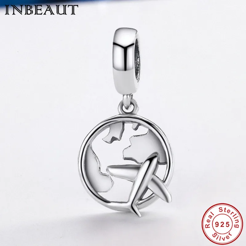 S925 Sterling Silver Aircraft Pendant Beads fit Pandora Bracelet Women Cute World Map Flying Plane Charm for Original Bracelets
S925 Sterling Silver Aircraft Pendant Beads fit Pandora Bracelet Women Cute World Map Flying Plane Charm for Original Bracelets