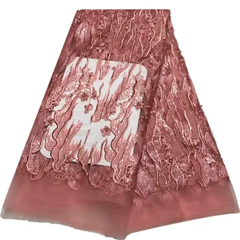 Latest African Lace Fabric 2018 High Quality Lace Embroidery French Mesh With Beads Nigerian Lace Fabrics Material A948-2 
Latest African Lace Fabric 2018 High Quality Lace Embroidery French Mesh With Beads Nigerian Lace Fabrics Material A948-2