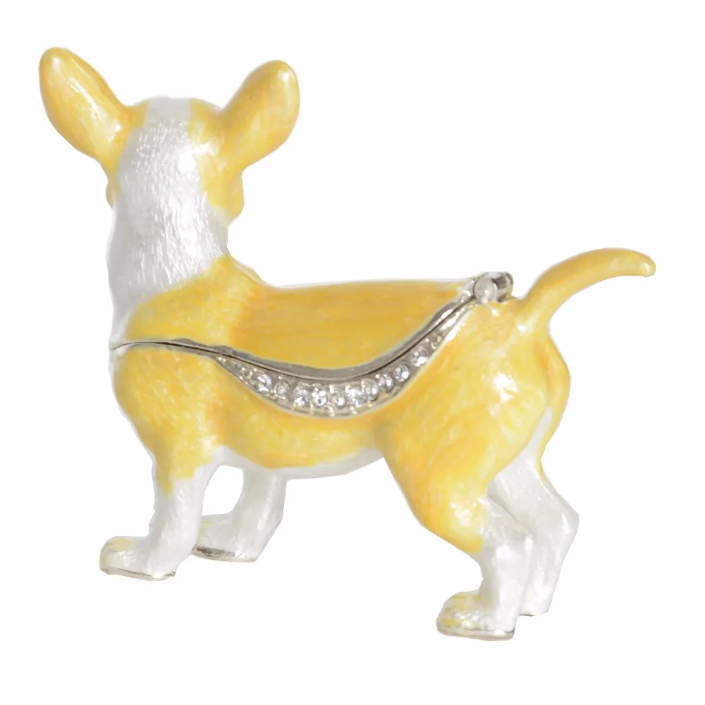 Chihuahua dog jewelry trinket box ring organizer insect figurine pewter ornament novelty pet lover gift vintage decoration
Chihuahua dog jewelry trinket box ring organizer insect figurine pewter ornament novelty pet lover gift vintage decoration