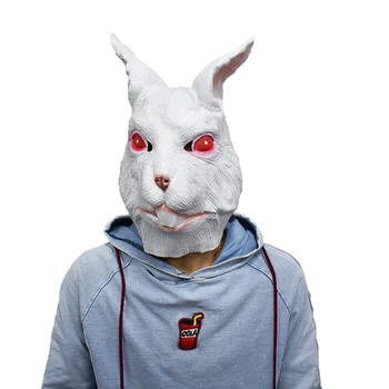Cosplay Mask Realistic Rabbit Red Eyes Animal Full Over the Head Natural Rubber Latex Mask
Cosplay Mask Realistic Rabbit Red Eyes Animal Full Over the Head Natural Rubber Latex Mask