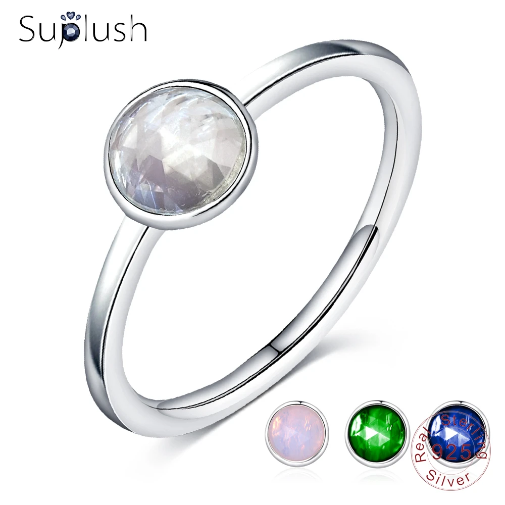 Suplush 925 Sterling Silver Ring Forever Clear Crystal Round Finger Rings For Women Anniversary Birthday Jewelry Gifts PSRI0112
Suplush 925 Sterling Silver Ring Forever Clear Crystal Round Finger Rings For Women Anniversary Birthday Jewelry Gifts PSRI0112