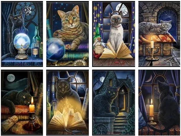 Counted Cross Stitch Kits Needlework Embroidery - 14 ct Aida DMC Color DIY Arts Handmade Home Decor - Black Cat Collection
Counted Cross Stitch Kits Needlework Embroidery - 14 ct Aida DMC Color DIY Arts Handmade Home Decor - Black Cat Collection