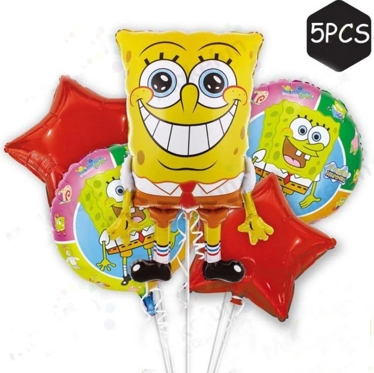 5pcs/bag SpongeBob SquarePants Balloon Aluminum Foil Balloons Happy Birthday Party Decoration Balloons Supplies Baby shower Toys
5pcs/bag SpongeBob SquarePants Balloon Aluminum Foil Balloons Happy Birthday Party Decoration Balloons Supplies Baby shower Toys