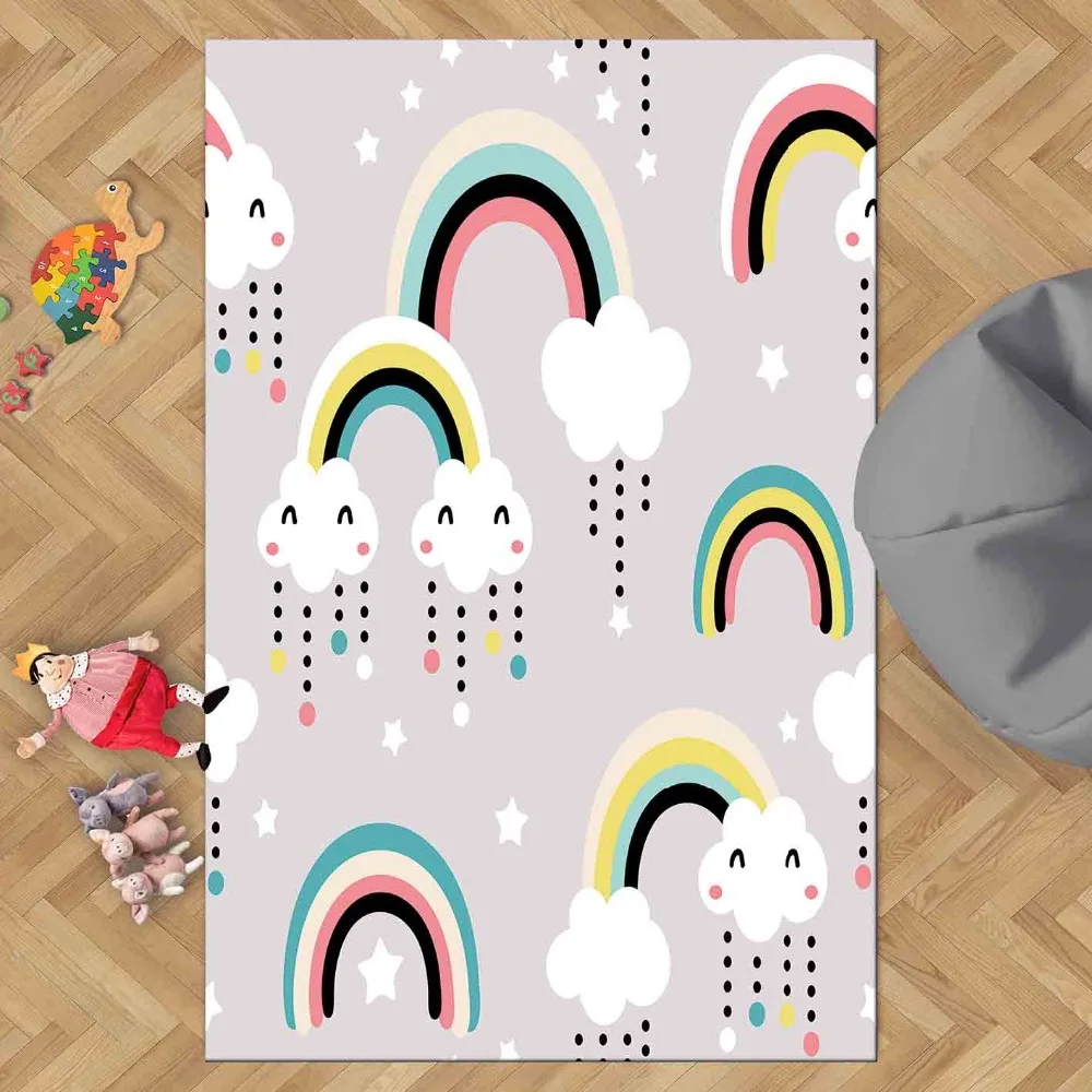 Else Pink Blue Yellow Rainbow Clouds Scandinavian 3d Print Non Slip Microfiber Children Kids Room Decorative Area Rug Kids Mat
Else Pink Blue Yellow Rainbow Clouds Scandinavian 3d Print Non Slip Microfiber Children Kids Room Decorative Area Rug Kids Mat