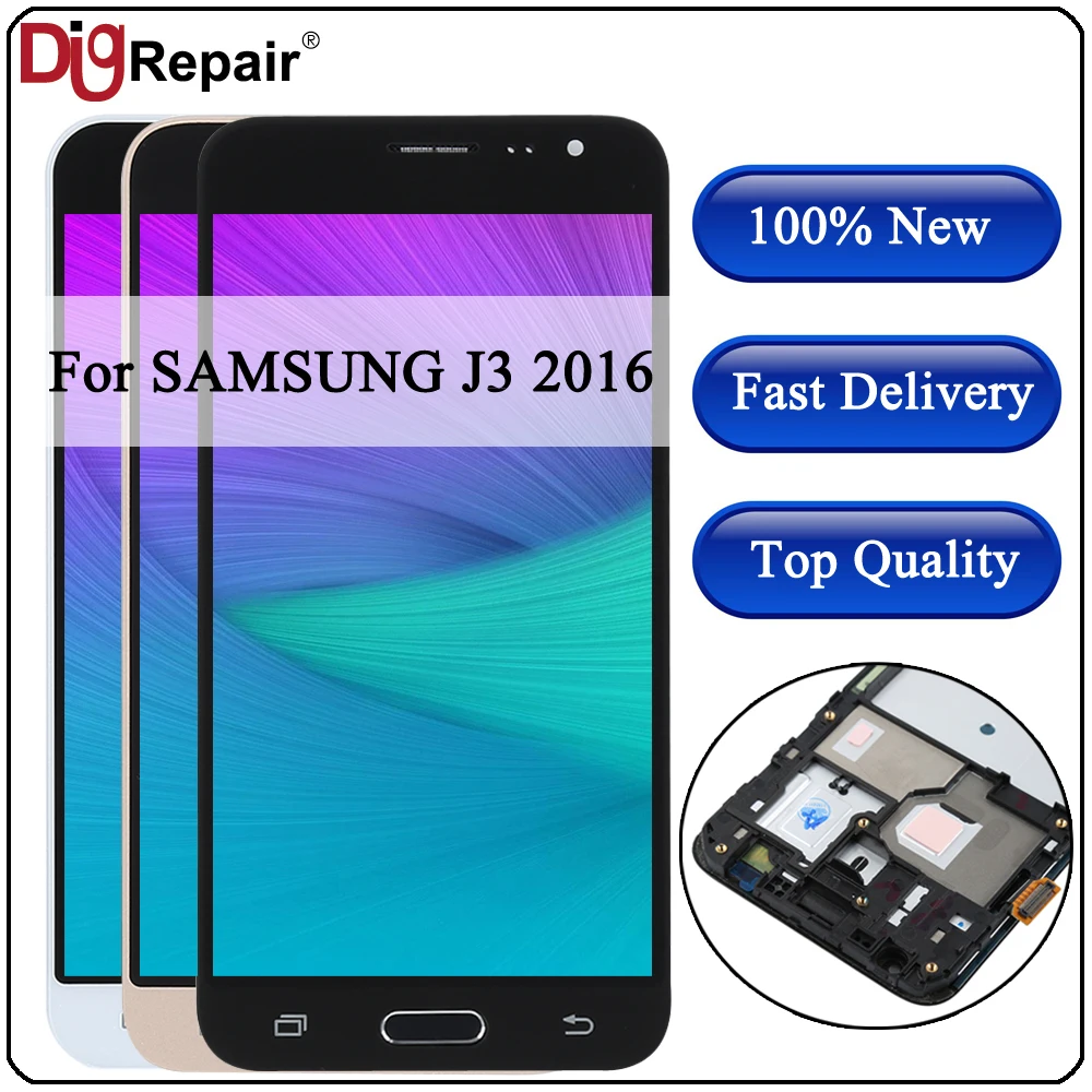 For SAMSUNG GALAXY J3 2016 LCD J320F J320FN J320M Display Digitizer Touch Screen for SAMSUNG J3 lcd j3 2016 J320f lcd With Frame
For SAMSUNG GALAXY J3 2016 LCD J320F J320FN J320M Display Digitizer Touch Screen for SAMSUNG J3 lcd j3 2016 J320f lcd With Frame