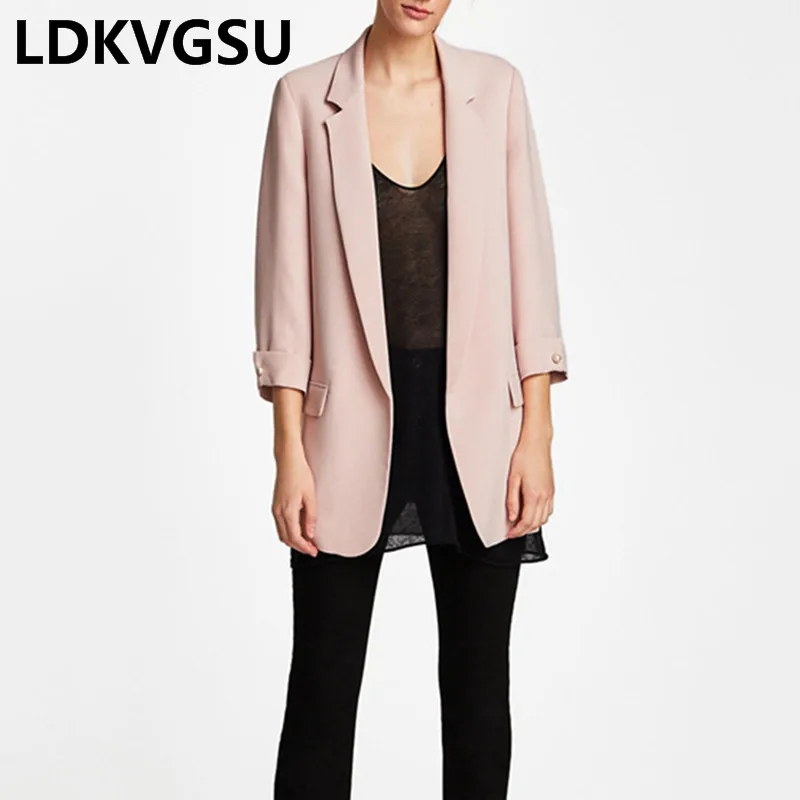 2019 Hot Sale Women Blazers Jackets Spring Autumn Casual Ladies 3/4 Sleeves Female OL Business Suit Coat 4Color Plus Size Is264
2019 Hot Sale Women Blazers Jackets Spring Autumn Casual Ladies 3/4 Sleeves Female OL Business Suit Coat 4Color Plus Size Is264