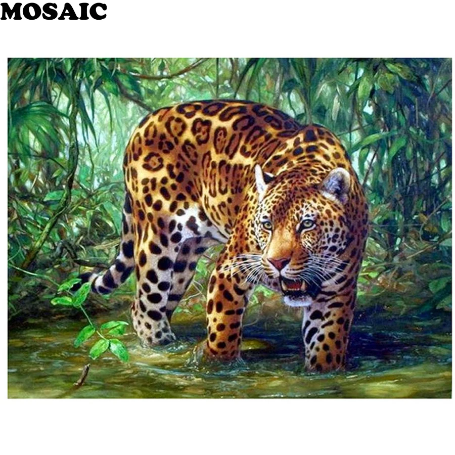5d diy Diamond Embroidery,Natural forest leopard Full square drill Diamond Painting Cross Stitch Pictures Home Decoration
5d diy Diamond Embroidery,Natural forest leopard Full square drill Diamond Painting Cross Stitch Pictures Home Decoration