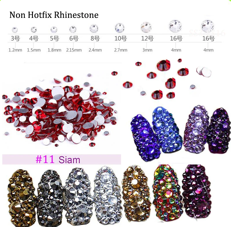 3D Nail Art Rhinestone ss3 ss4 ss5 ss6 ss10 ss12 ss16 1440 pcs Glass Gem Siam Rhinestone Non Hot-Fix Nail Art Decoration (No.11)
3D Nail Art Rhinestone ss3 ss4 ss5 ss6 ss10 ss12 ss16 1440 pcs Glass Gem Siam Rhinestone Non Hot-Fix Nail Art Decoration (No.11)
