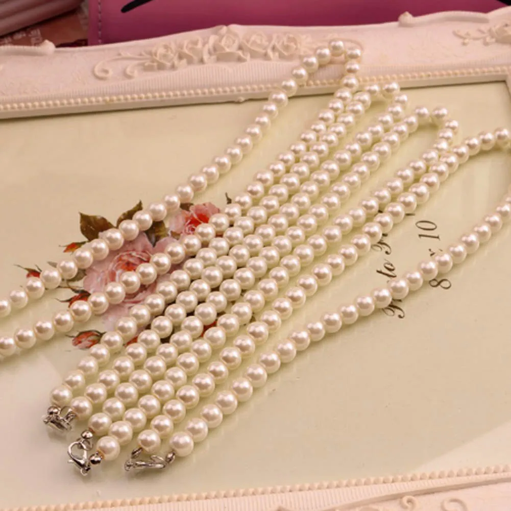 White Imitation Freshwater Pearl Necklace For Women 40cm Classic Peal Beads Necklace Fashion Jewelry Wholesale Price
White Imitation Freshwater Pearl Necklace For Women 40cm Classic Peal Beads Necklace Fashion Jewelry Wholesale Price