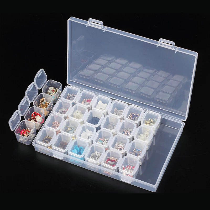 28 slots 5D DIY Diamond Painting Accessories colorful Case Diamond Embroidery Box plastic Bead Storage Box Organizer Holder
28 slots 5D DIY Diamond Painting Accessories colorful Case Diamond Embroidery Box plastic Bead Storage Box Organizer Holder