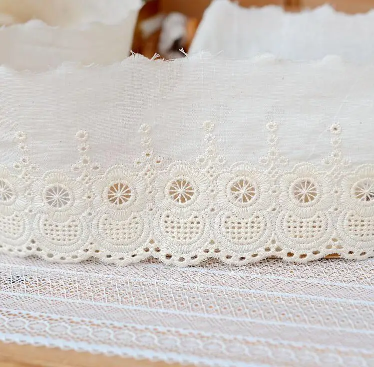 2 Meters Beige Color DIY hand patchwork cotton fabric lace cloth flower embroidery lace 8cm
2 Meters Beige Color DIY hand patchwork cotton fabric lace cloth flower embroidery lace 8cm