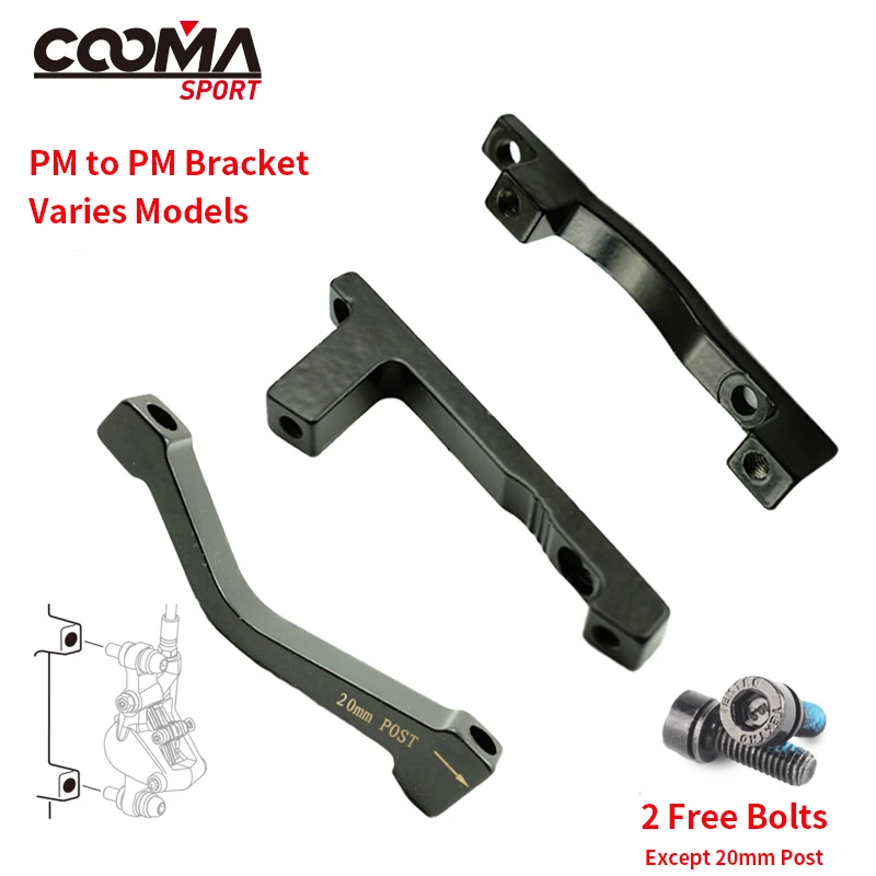 Bracket for MTB Disc Brake, 180 Front PM to PM, 20mm post, 40mm post, 203 F/R PM-PM Disc brake adapters, Varies Models.
Bracket for MTB Disc Brake, 180 Front PM to PM, 20mm post, 40mm post, 203 F/R PM-PM Disc brake adapters, Varies Models.