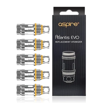 Aspire Atlantis EVO 0.4 ohm Replacement Atomizer Coil 5 Pieces for Atlantis EVO Tank/ Eleaf Melo
Aspire Atlantis EVO 0.4 ohm Replacement Atomizer Coil 5 Pieces for Atlantis EVO Tank/ Eleaf Melo