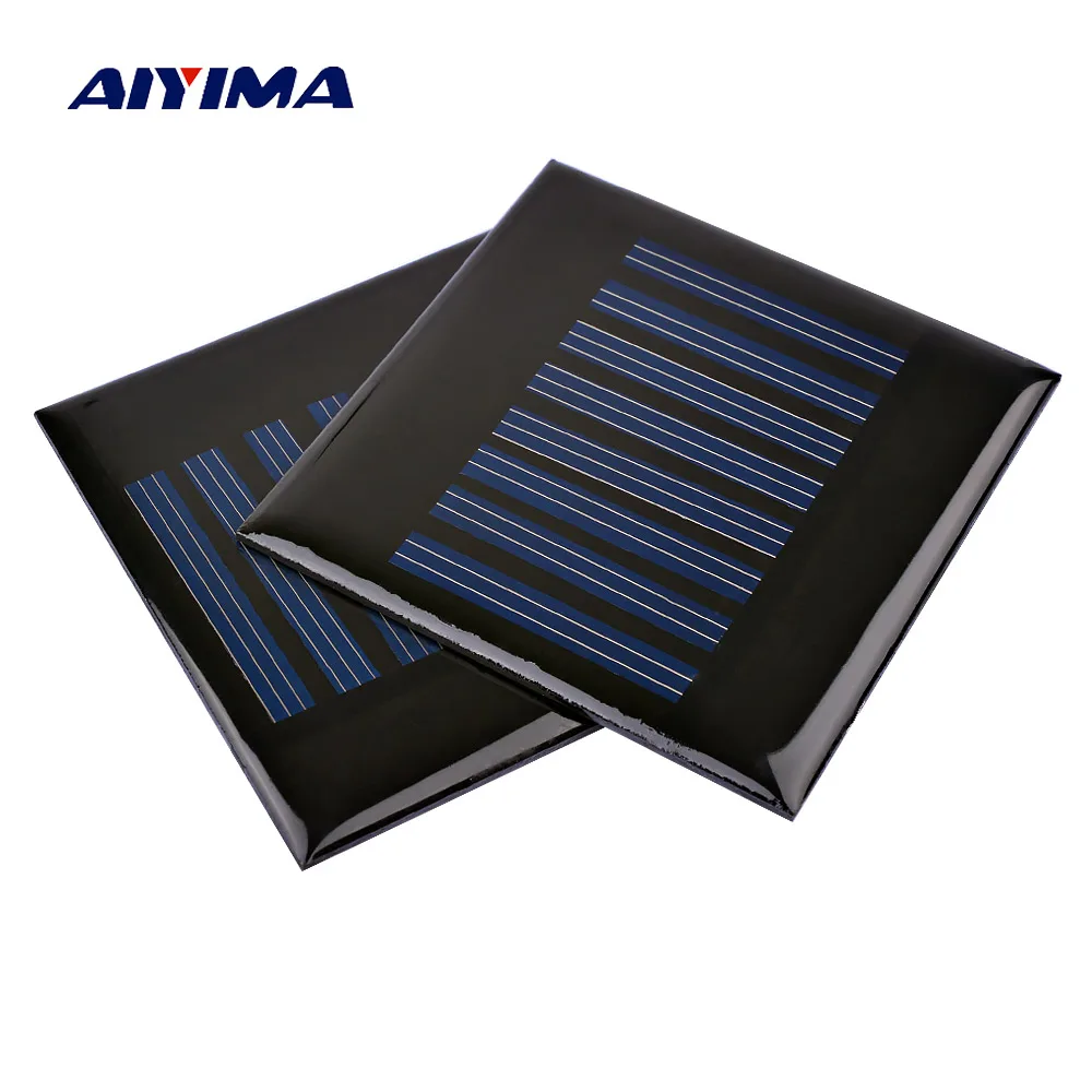 AIYIMA 2Pcs Portable Solar Panels China 70x70mm 4V 60mA Sun Charger Solar Battery Panel System DIY USB Chargeur Solaire Batterie
AIYIMA 2Pcs Portable Solar Panels China 70x70mm 4V 60mA Sun Charger Solar Battery Panel System DIY USB Chargeur Solaire Batterie
