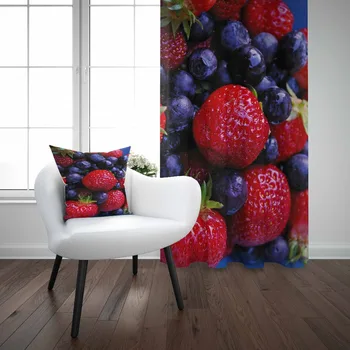 Else Red Strawberry Blackberry Fruits Green Leaf 3d Print Living Room Kitchen Window Panel Set Curtain Combine Gift Pillow Case
Else Red Strawberry Blackberry Fruits Green Leaf 3d Print Living Room Kitchen Window Panel Set Curtain Combine Gift Pillow Case