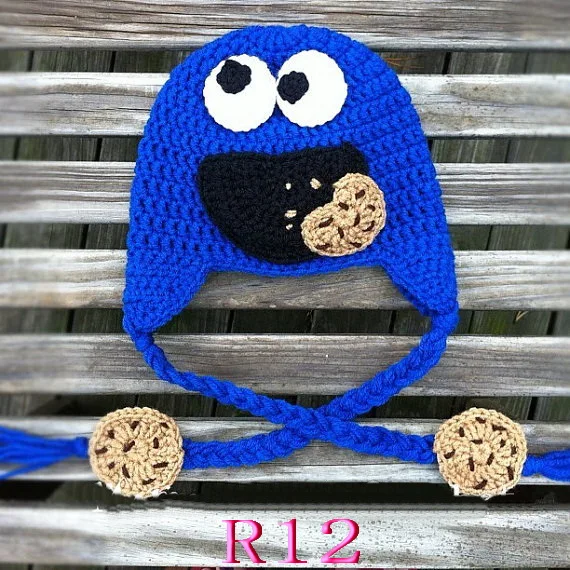 100% cotton Children Crochet monster hat Earflap, New Halloween Cartoon Sesame street Baby Crochet Hat
100% cotton Children Crochet monster hat Earflap, New Halloween Cartoon Sesame street Baby Crochet Hat