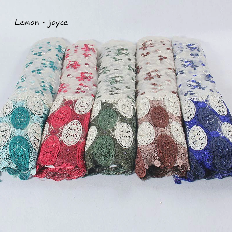 2019 High Quality African Lace Fabric With Flowers Embroidered 5 Yards Per Lot Ghana Mesh Lace Fabric Water Soluble Lace Fabric
2019 High Quality African Lace Fabric With Flowers Embroidered 5 Yards Per Lot Ghana Mesh Lace Fabric Water Soluble Lace Fabric