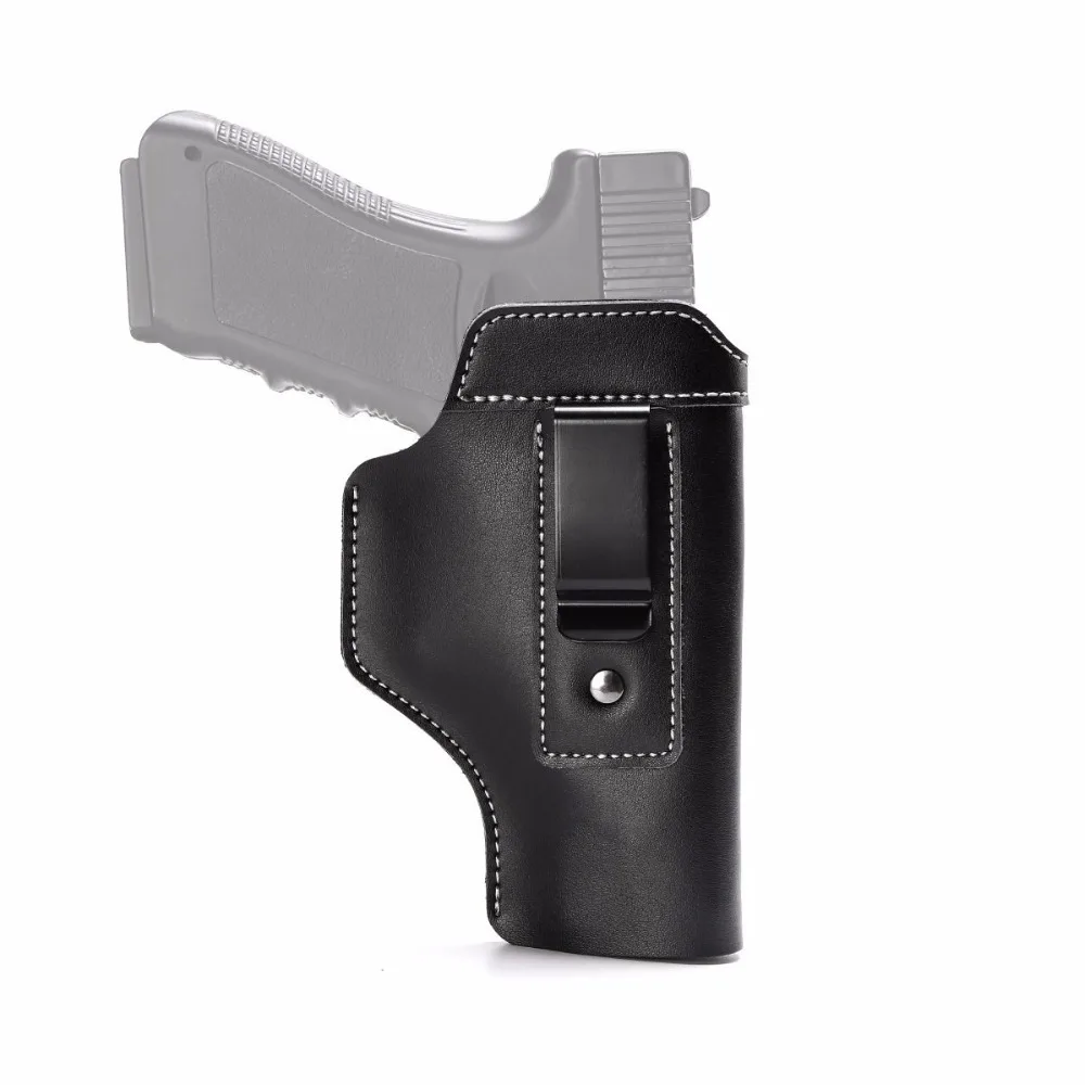 

Leather IWB Holster | Inside The Waistband Concealed Carry Gun Holster for Glock 17 19 22 23 32 33/S&W M&P Shield/Springfield XD