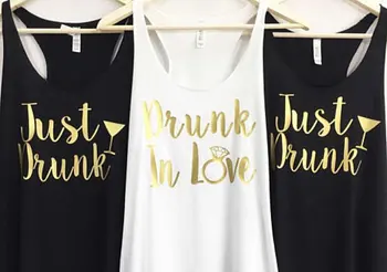 customized GOLD just drunk in love Bridesmaids Bride Tank tops tees Hen night Bachelorette bridal shower t Shirts Party favors
customized GOLD just drunk in love Bridesmaids Bride Tank tops tees Hen night Bachelorette bridal shower t Shirts Party favors