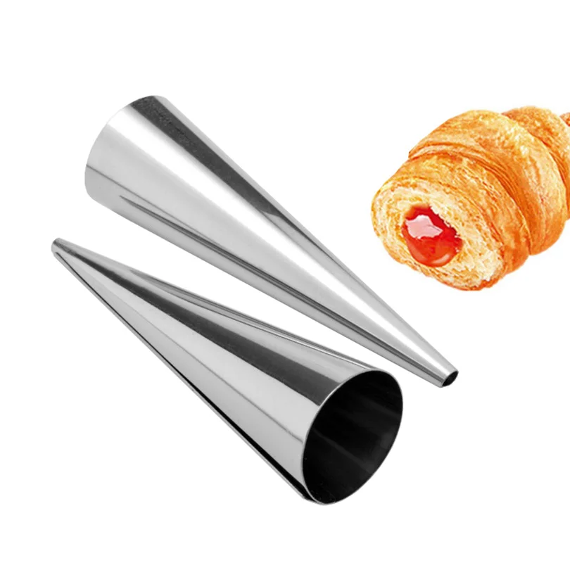 12pcs Stainless Steel Conical Croissants Cream Horn Mold Cone Cannoli Forms Cake Roll Horn Mold Shells Bread Pastry Mold
12pcs Stainless Steel Conical Croissants Cream Horn Mold Cone Cannoli Forms Cake Roll Horn Mold Shells Bread Pastry Mold