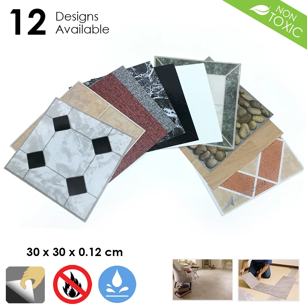Arrowzoom 30 x 30 x 0.12 cm Self Adhesive PVC Vinyl Floor Tiles 3D Pattern Water-Proof Wall Sticker Home Decor KK1175
Arrowzoom 30 x 30 x 0.12 cm Self Adhesive PVC Vinyl Floor Tiles 3D Pattern Water-Proof Wall Sticker Home Decor KK1175