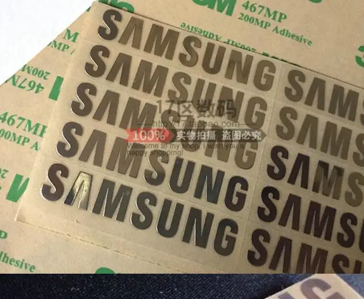 Free shipping 1.9X0.3cm 100pcs / lot Silver Samsung logo metal paste Samsung galaxy S3 s4 s5 metal stickers Samsung logo
Free shipping 1.9X0.3cm 100pcs / lot Silver Samsung logo metal paste Samsung galaxy S3 s4 s5 metal stickers Samsung logo