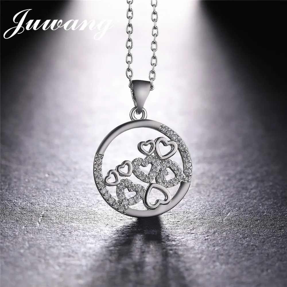 JUWANG Round Circle with Hearts Pendant Charms Femme Necklace 3 Colors Gold Color Chain Necklaces & Pendants Jewelry Gift
JUWANG Round Circle with Hearts Pendant Charms Femme Necklace 3 Colors Gold Color Chain Necklaces & Pendants Jewelry Gift