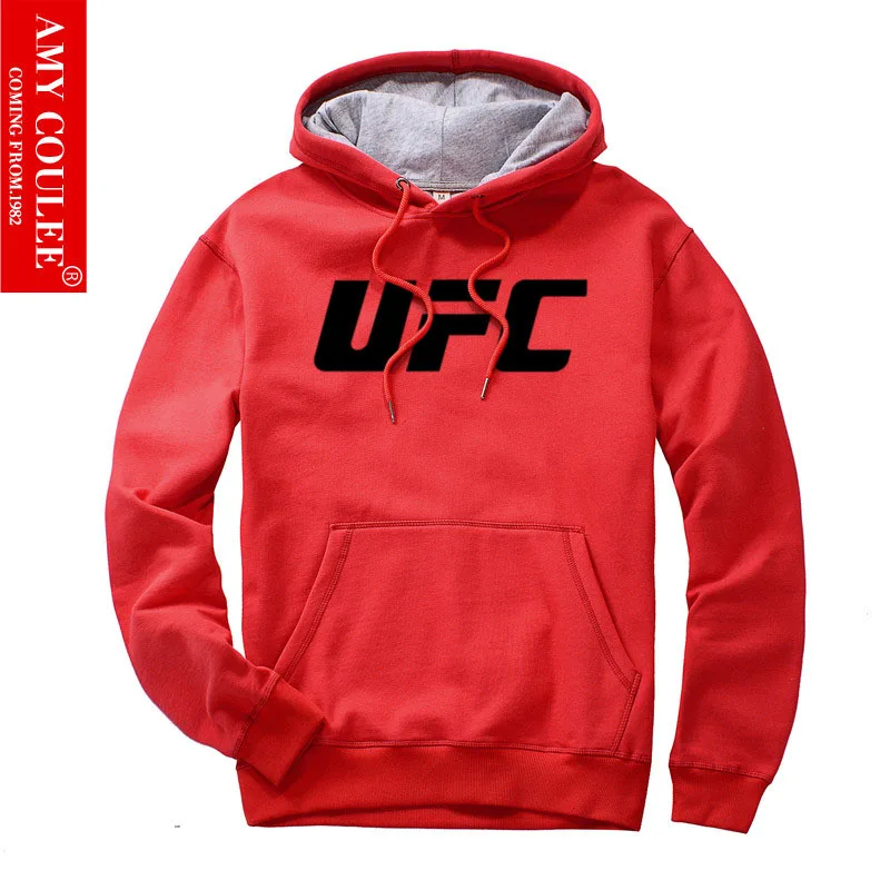 mens casual hoodies 100% Cotton sweatshirt red_