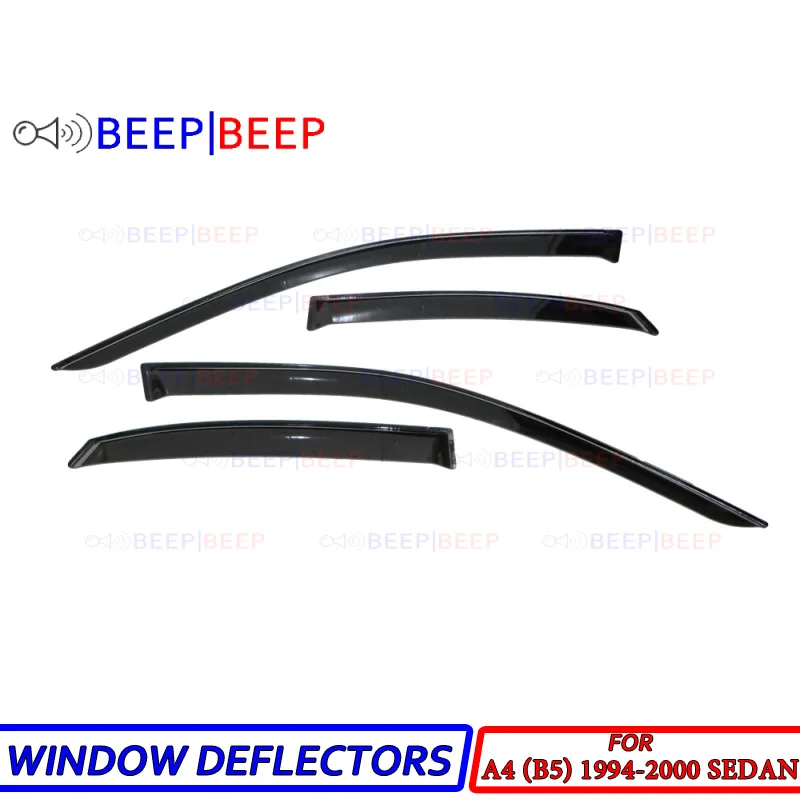 For Audi A4 (B5) 1994-2000 Sedan car window deflectors wind sun guard rain vent visor cover car styling accessories
For Audi A4 (B5) 1994-2000 Sedan car window deflectors wind sun guard rain vent visor cover car styling accessories